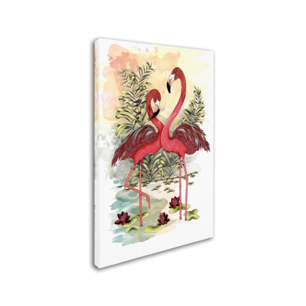 The Tangled Peacock 'Flamingo Dance' Canvas Art,22x32